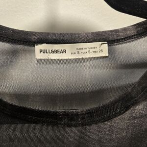 PULL&BEAR Black Sheer Top